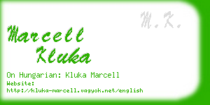 marcell kluka business card